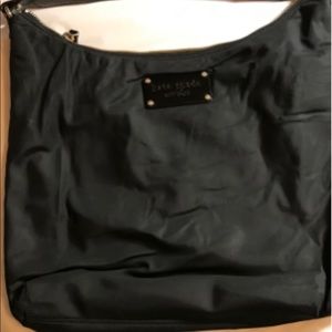 Kate Spade Black Fabric and Patent Leather Purse